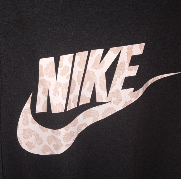 Nike Loose Fit Black Scoop Neck Cuff Sleeve Pullover Medium - Picture 2 of 6